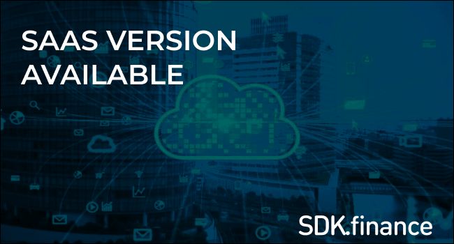 SDK.finance SaaS version is available
