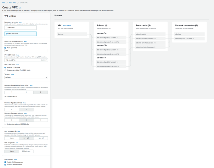 Create VPC | SDK.finance