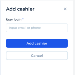 Add Cashier