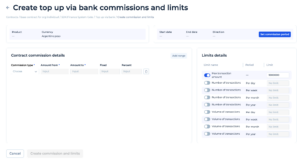 Create commission and limits (in Contract)