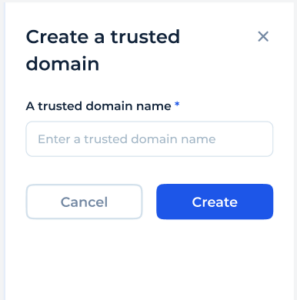 Trusted domains