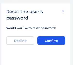 Reset Client’s Password