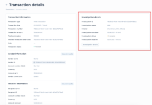 Transaction details