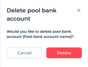 Pool Bank Accounts