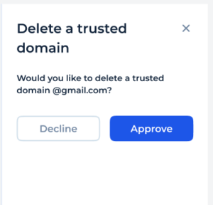 Trusted domains