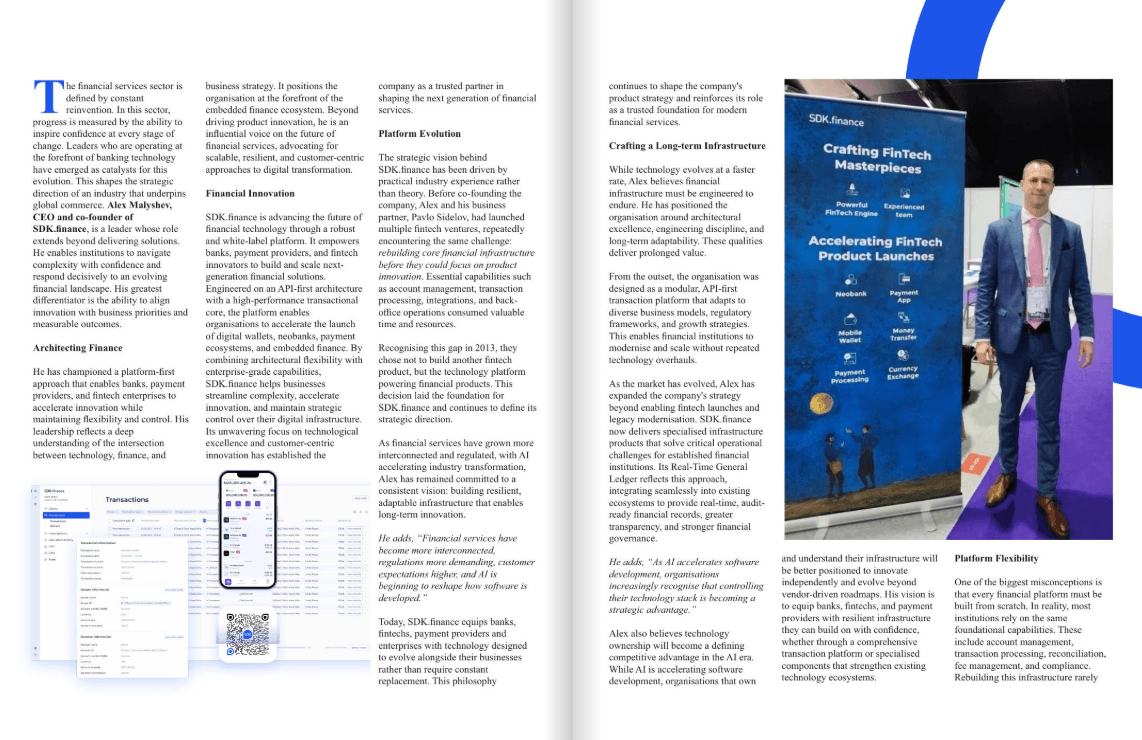SDK.finance named among the Most Promising Banking Technology Companies 2026 by CIO Times