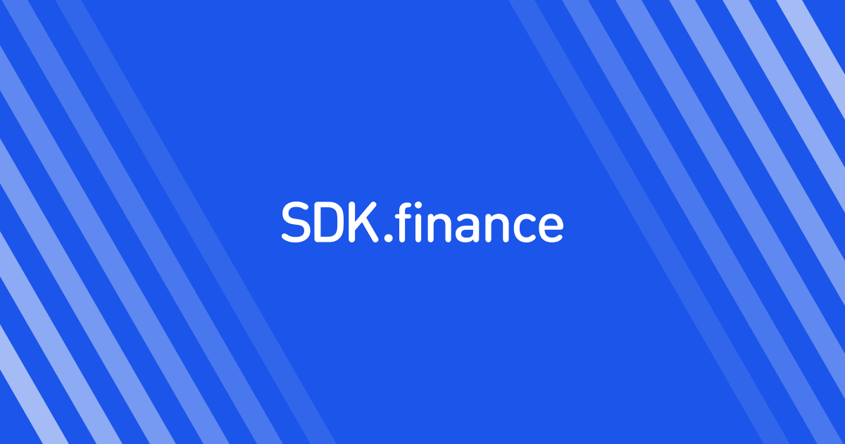 Screenshot of sdk.finance